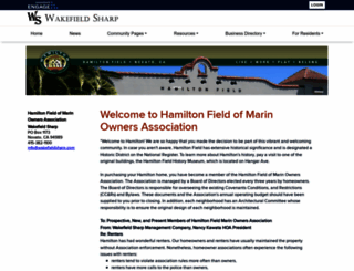 hamiltonfield.org screenshot