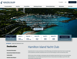 hamiltonislandyachtclub.com.au screenshot