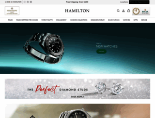 hamiltonjewelers.com screenshot