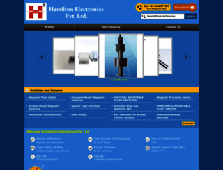 hamiltonsensors.com screenshot