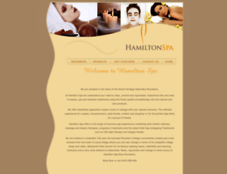 hamiltonspa.com.au screenshot