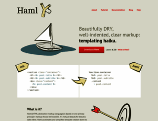 haml.info screenshot