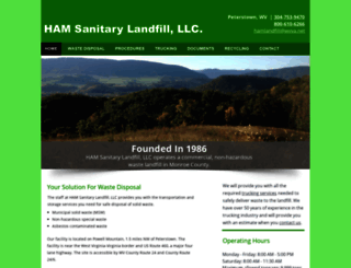hamlandfill.com screenshot