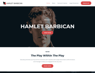 hamlet-barbican.com screenshot