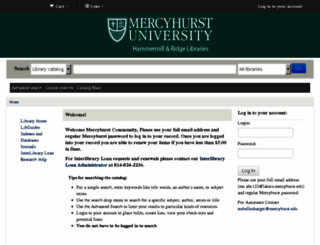 hamlet.mercyhurst.edu screenshot