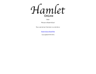 hamletonline.com screenshot