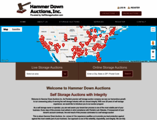 hammerdownauctionsinc.com screenshot