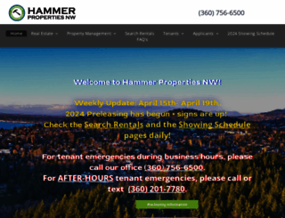 hammerpropertiesnw.com screenshot