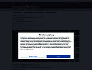 hammersheadlines.com screenshot