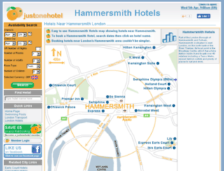 hammersmith-hotels.com screenshot