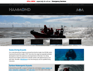 hammond-drysuits.co.uk screenshot