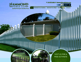hammondfence.com screenshot