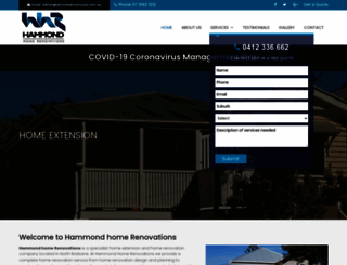 hammondhomerenovation.com.au screenshot