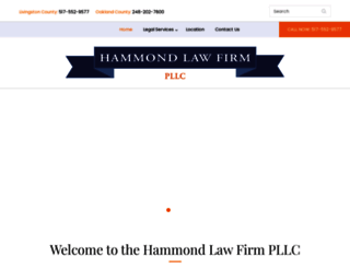 hammondlawfirmmi.com screenshot