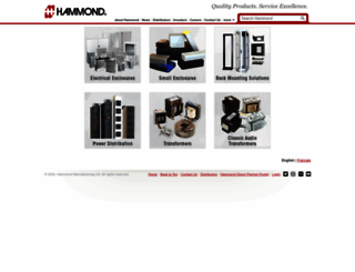 hammondmfg.com screenshot