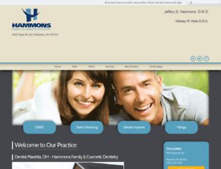 hammonsdentistry.com screenshot