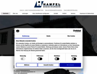 hampel-bedachung-online.de screenshot