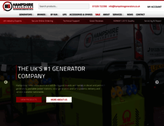 hampshiregenerators.co.uk screenshot