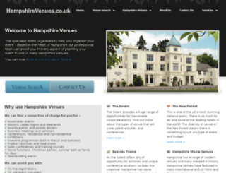 hampshirevenues.co.uk screenshot