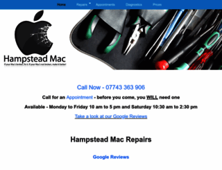 hampsteadmac.co.uk screenshot