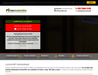 hampsteadmaxlocksmith.co.uk screenshot
