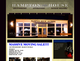 hamptonhouseauctions.com screenshot