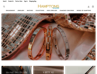 hamptonsjewellers.com screenshot
