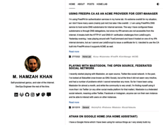 hamzahkhan.com screenshot