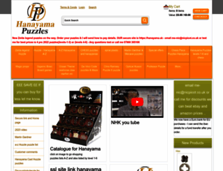 hanayama-puzzles.co.uk screenshot