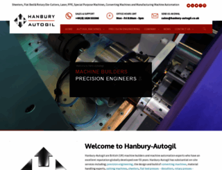hanbury-autogil.co.uk screenshot
