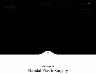 handalplasticsurgery.com screenshot