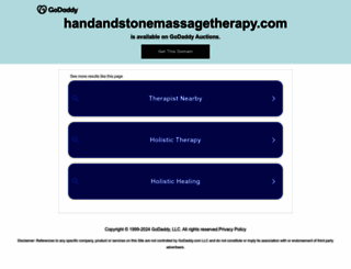handandstonemassagetherapy.com screenshot