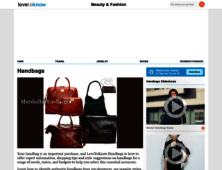 handbags.lovetoknow.com screenshot