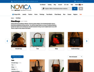 handbags.novica.com screenshot