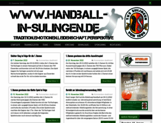 handball-in-sulingen.de screenshot