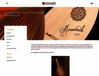 handcraftedworldinstruments.com screenshot