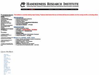 handedness.org screenshot