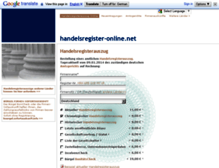 handelsregister-online.net screenshot