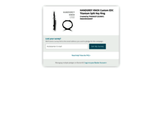 handgrey-knox-custom-titanium-split-key-ring.backerkit.com screenshot