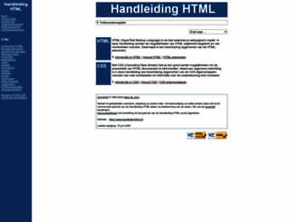 handleidinghtml.nl screenshot