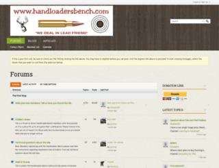 handloadersbench.com screenshot