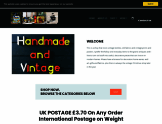 handmadeandvintage.co.uk screenshot