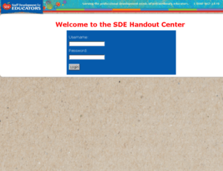 handouts.sde.com screenshot