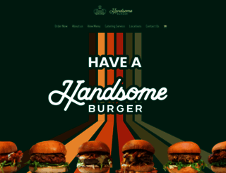 handsomeburger.com screenshot