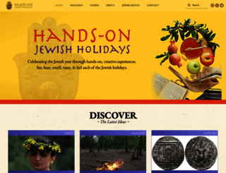 handsonjewishholidays.com screenshot