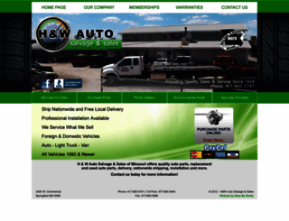handwsalvage.com screenshot
