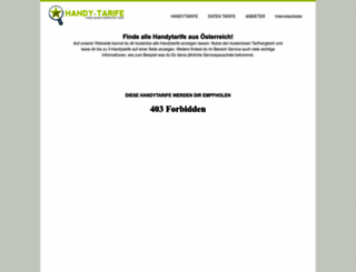 handy-tarife.at screenshot