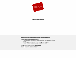 hanesbrands.com screenshot