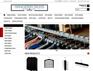 hangersforless.com.au screenshot