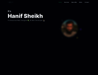 hanifsheikh.github.io screenshot